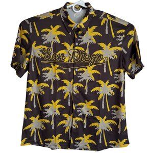 San Diego Hawaiian Shirt Mens Size 3XL Short Sleeve Button-Up XXXL SD